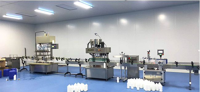 全自動消毒液灌裝機(jī)生產(chǎn)線案例實(shí)拍