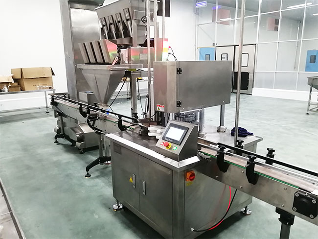 罐裝干香菇自動灌裝生產(chǎn)線案例實拍