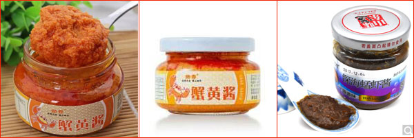 蟹黃醬自動灌裝機廠家設備灌裝樣品展示