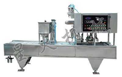 全自動(dòng)盒裝鴨血灌裝封口機(jī)